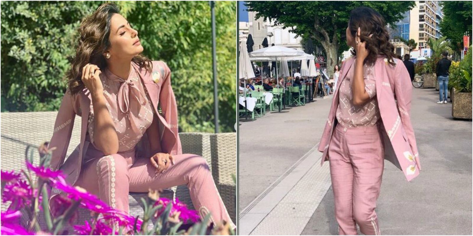 Cannes 2019: Hina Khan Keeps It Classy In A Pink Pantsuit For Her First Appearance
