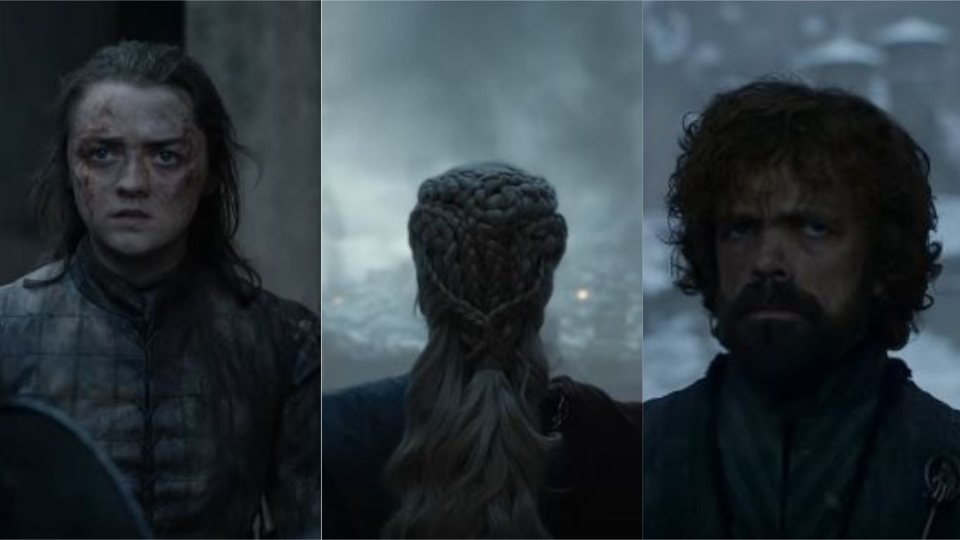 Game Of Thrones Series Finale Promo: Arya And Tyrion Watch On As Daenerys Takes Over A Burnt Out King's Landing