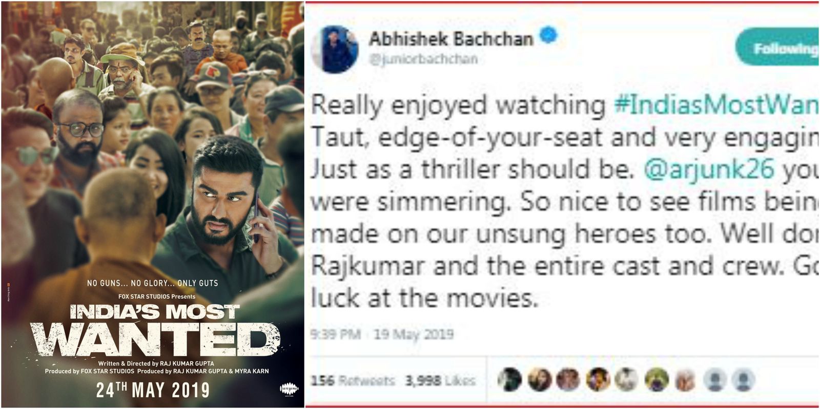 Arjun Kapoor’s India’s Most Wanted Is All Bollywood Celebs Can Talk About On Twitter