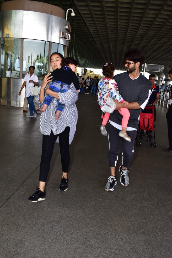 Shahid Kapoor And Mira Rajput Hire Kareena's Nanny For Tamiur? This Airport Picture Suggests So!