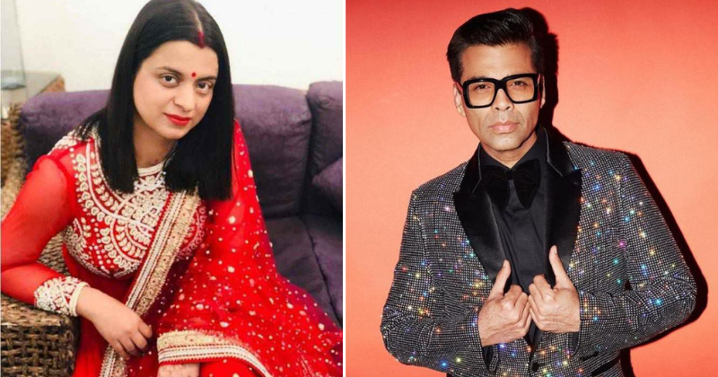 Rangoli Chandel Takes A Dig At Karan Johar, Says He Is "Always Forcing Actors To Patch Up And Break Up!