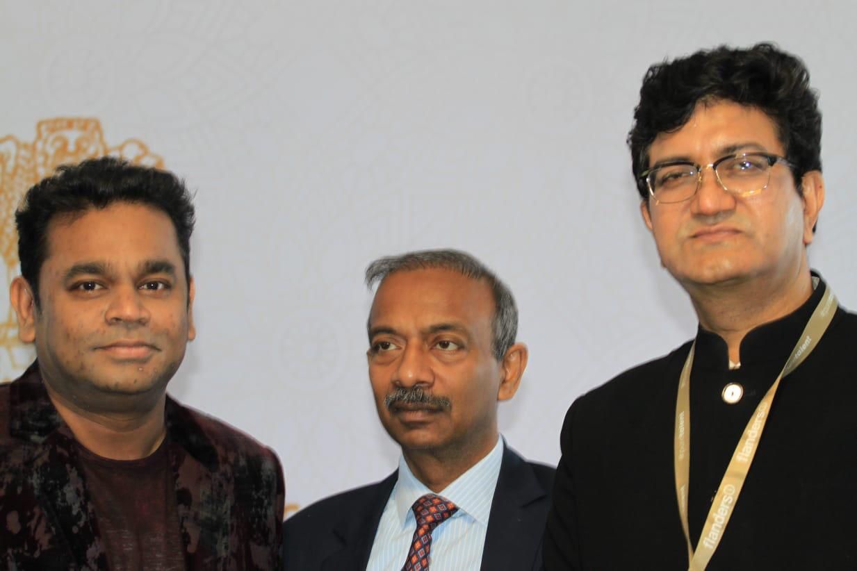 A R Rahman, Prasoon Joshi At The India Pavilion Inauguration At Cannes