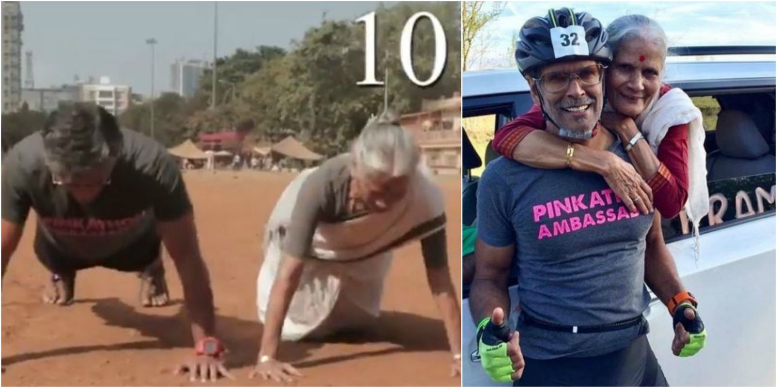 Watch: If You Though Milind Soman Was Fit, See His Mom Do Push-Ups Like A Pro On The Beach