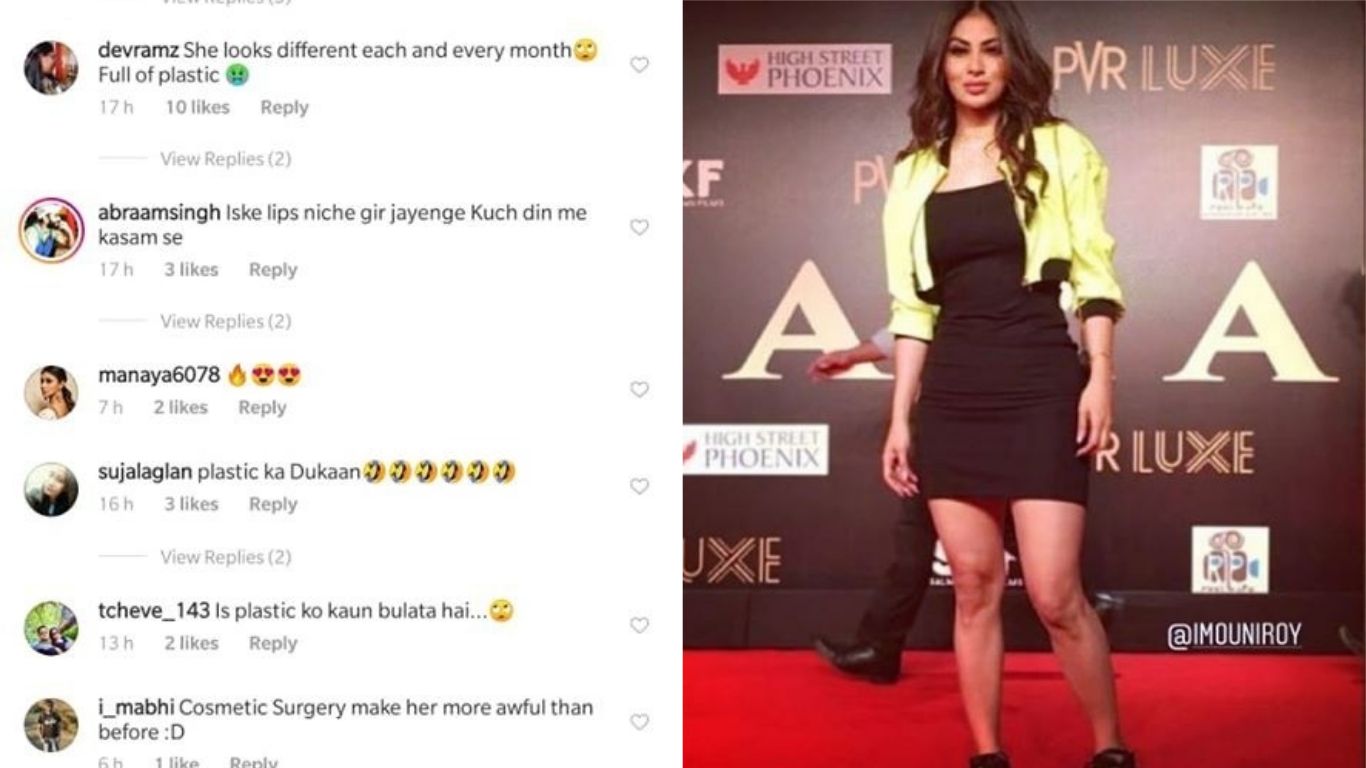 Mouni Roy Gets Trolled For Looking All 'Plastic' At The Bharat Screening, Gets Compared To Rakhi Sawant And Micheal Jackson