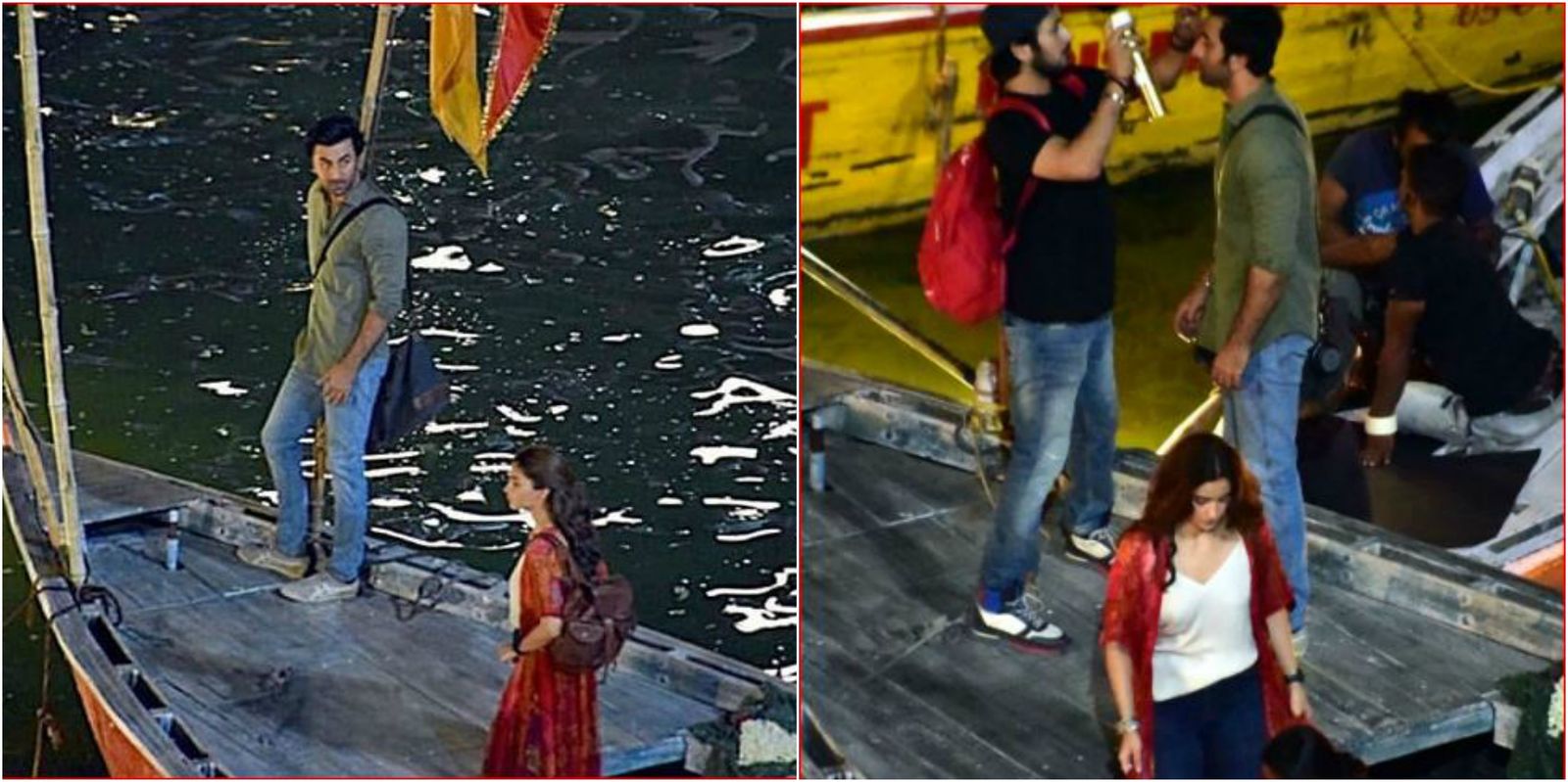 Ranbir Kapoor And Alia Bhatt Shoot For Brahmastra On A Boat In Varanasi