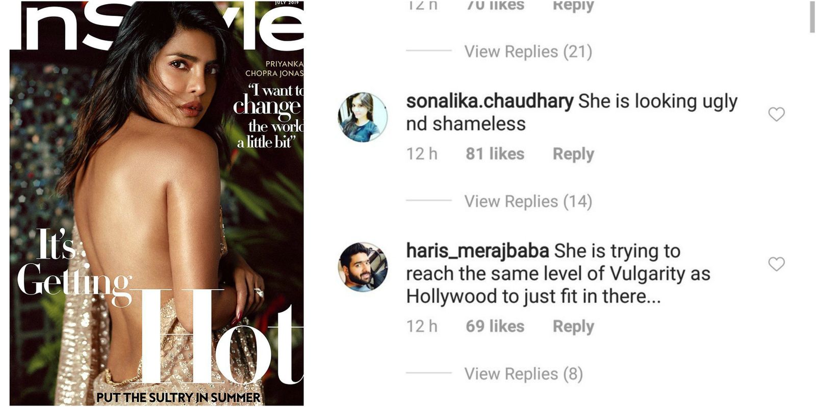Priyanka Chopra’s Backless Photoshoot Anger Netizens, Call Her Vulgar