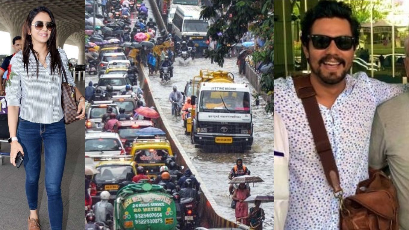 Mumbai Rains: Rakul Preet Singh Stuck At The Airport, Randeep Hooda's Flight Diverted After The City Gets Shut Down 