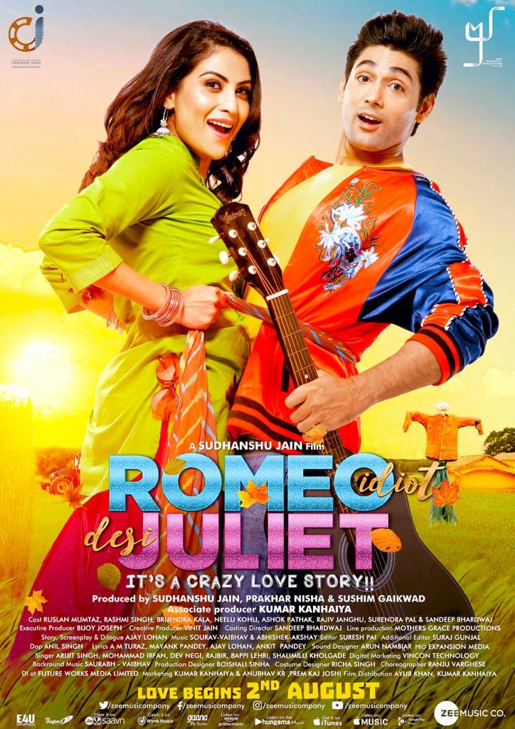First Poster Of Romeo Idiot Desi Juliet Featuring Ruslan Mumtaz And Rashmi Singh Out