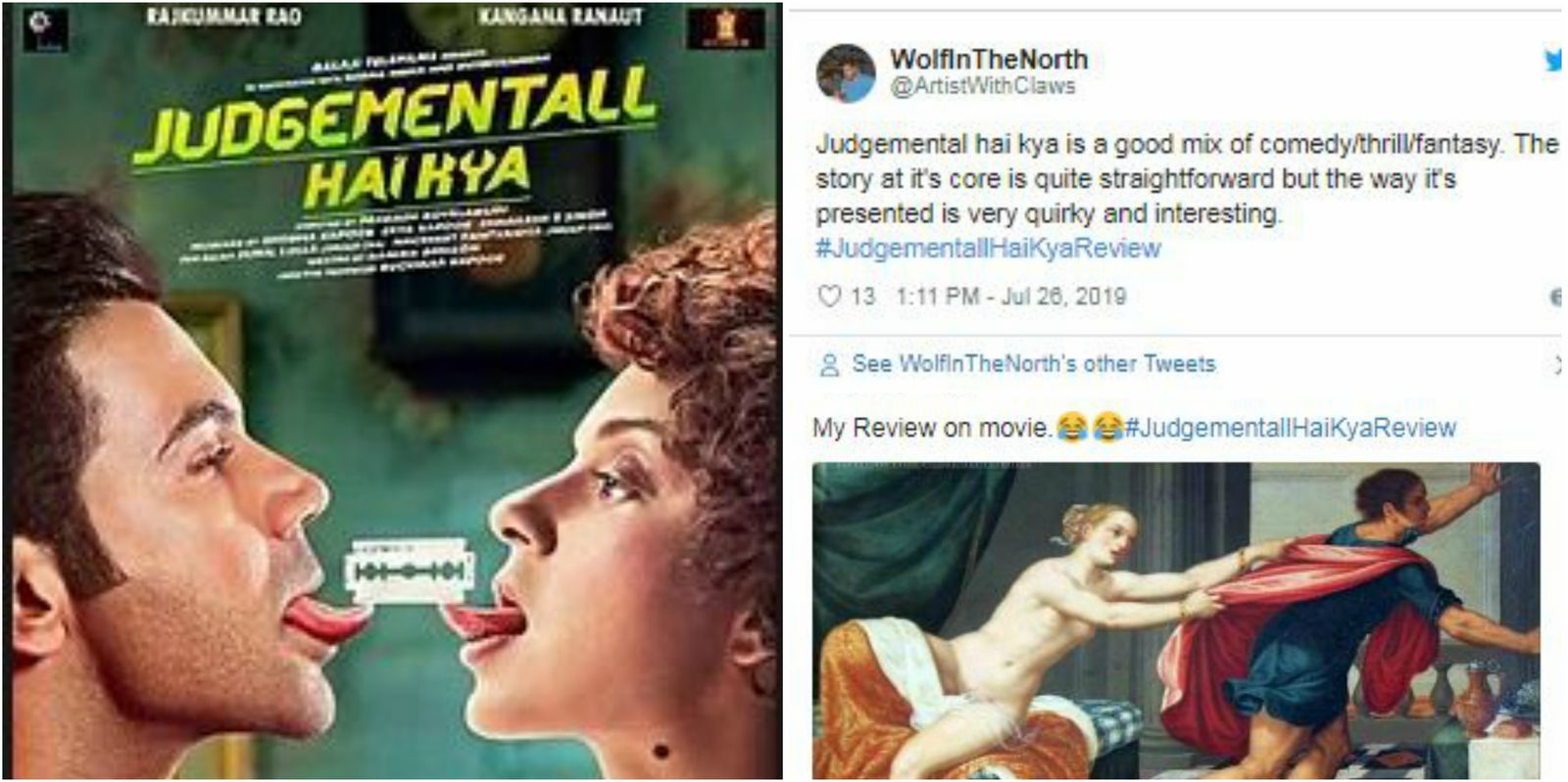 Judgementall Hai Kya Review: This Is Twitter's Judgement Of The Kangana-Rajkummar Starrer