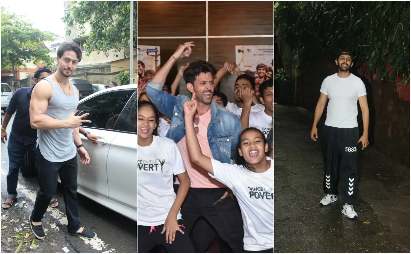 Spotted: Tiger Shroff Looks Dreamy, Kartik Aryan Doesn't Seem to Be His Usual Happy Self