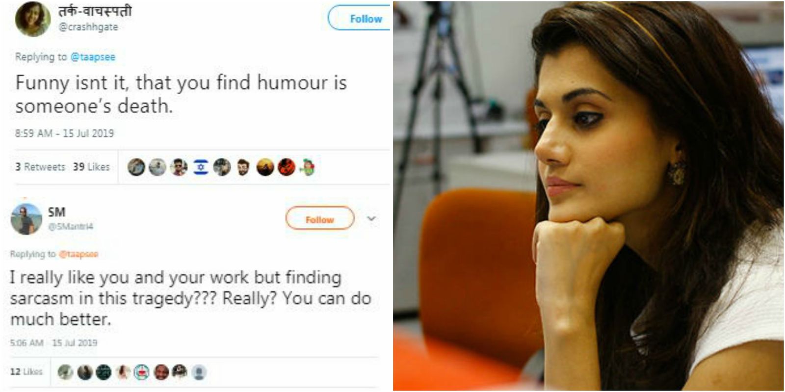 Netizens Slam Taapsee Pannu For Her ‘Sarcastic’ Comments On The Death Of A Girl, Calls Her Insensitive