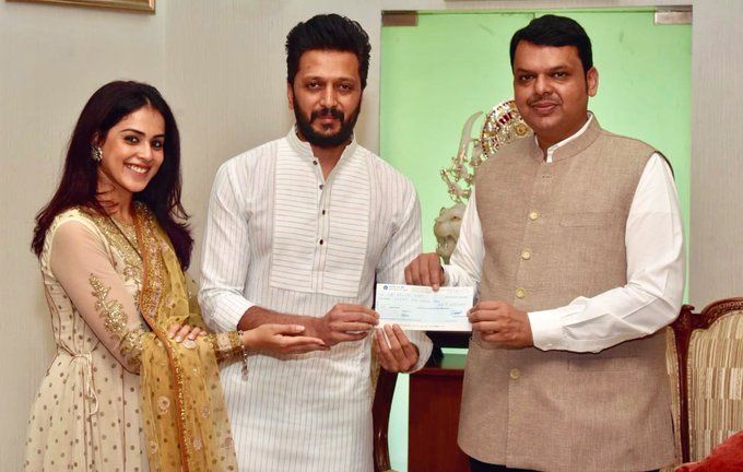 Riteish and Genelia Deshmukh Donate Rs. 25 Lakhs To Chief Minister Relief Fund For Maharashtra Flood Relief