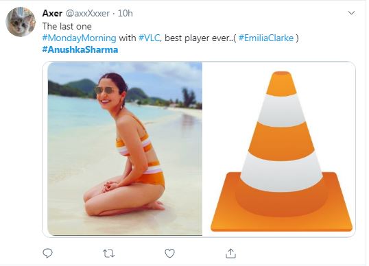Anushka Sharma’s Latest Bikini Picture Compared To VLC Player, Snake And What Not, Check Out The Hilarious Memes