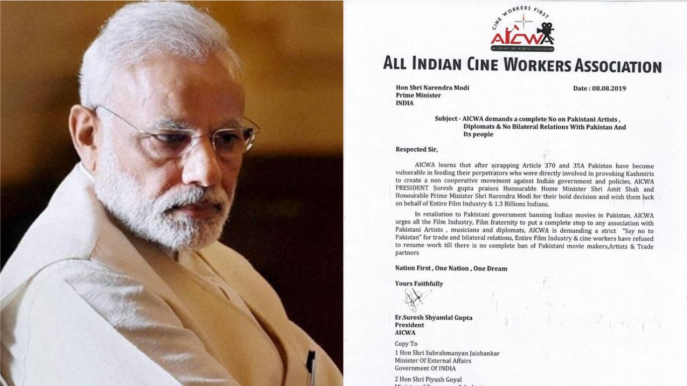 All Indian Cine Workers Association Demands A Complete Ban on Pakistani Artists, Write To PM Modi