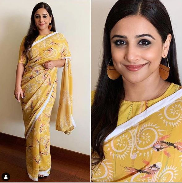 Vidya Balan’s Yellow Saree Look Is Perfect For Spreading Some Cheer This Independence Or Rakhi
