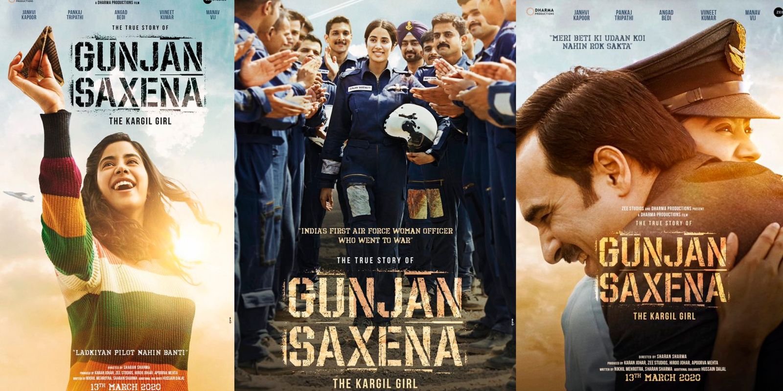Janhvi Kapoor’s Look From Gunjan Saxena: The Kargil Girl Is Here! Check Out The Posters...