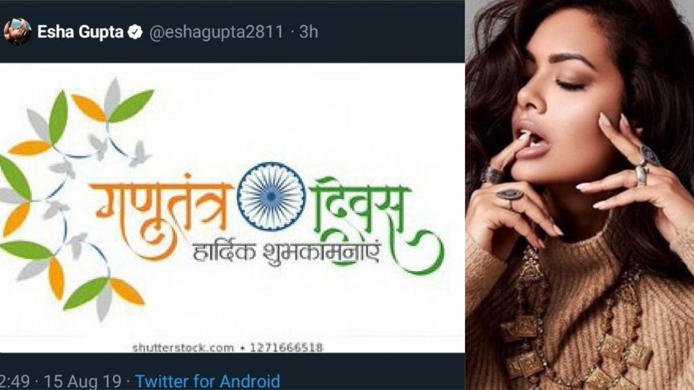 Esha Gupta Gets Trolled For Wishing Fans Happy Republic Day Instead Of Independence Day, Reveals Her Account Was Hacked