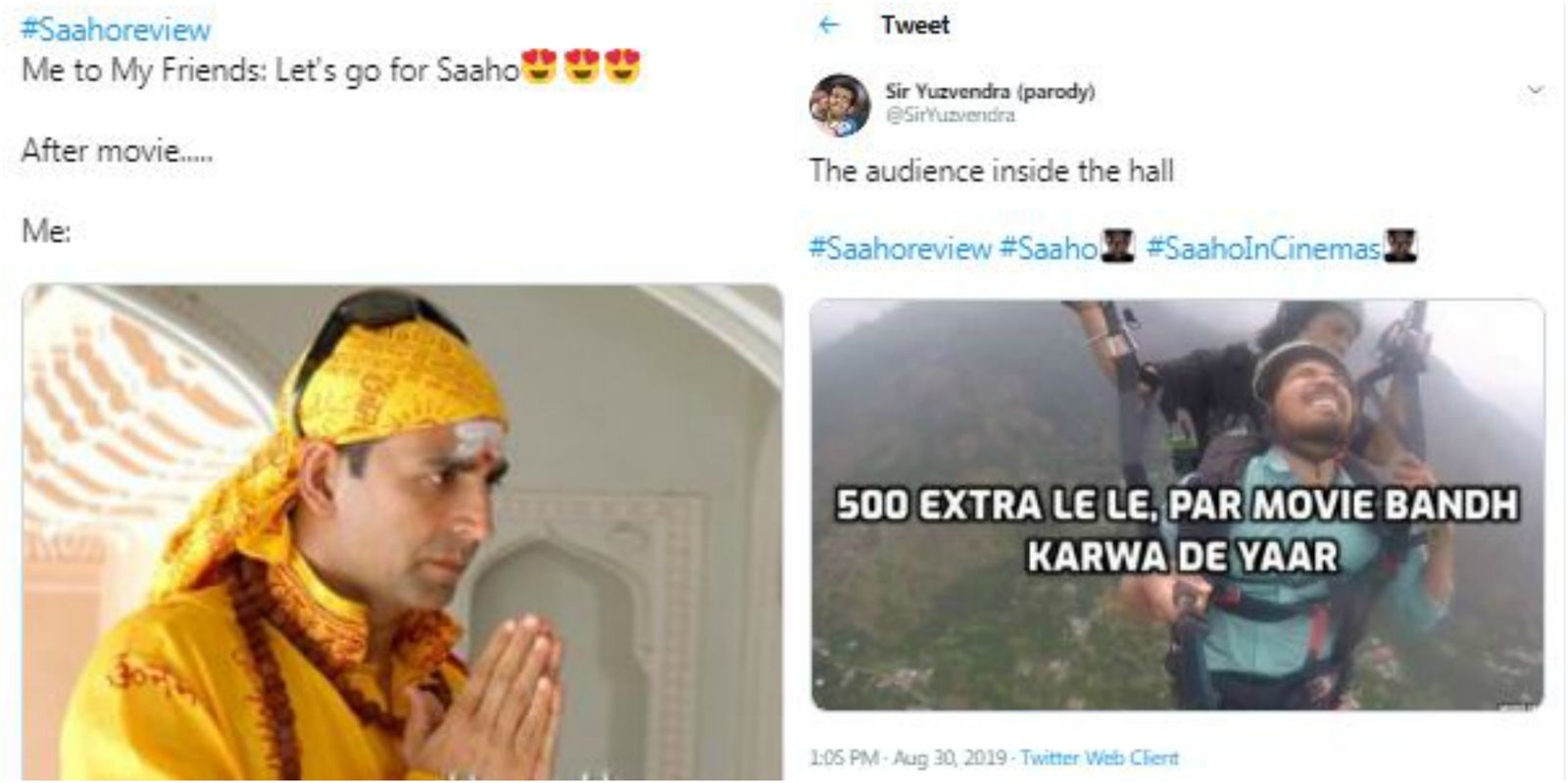 Saaho: So The Buzz On Twitter Is That These Memes Are More Enjoyable Than The Prabhas-Shraddha Starrer