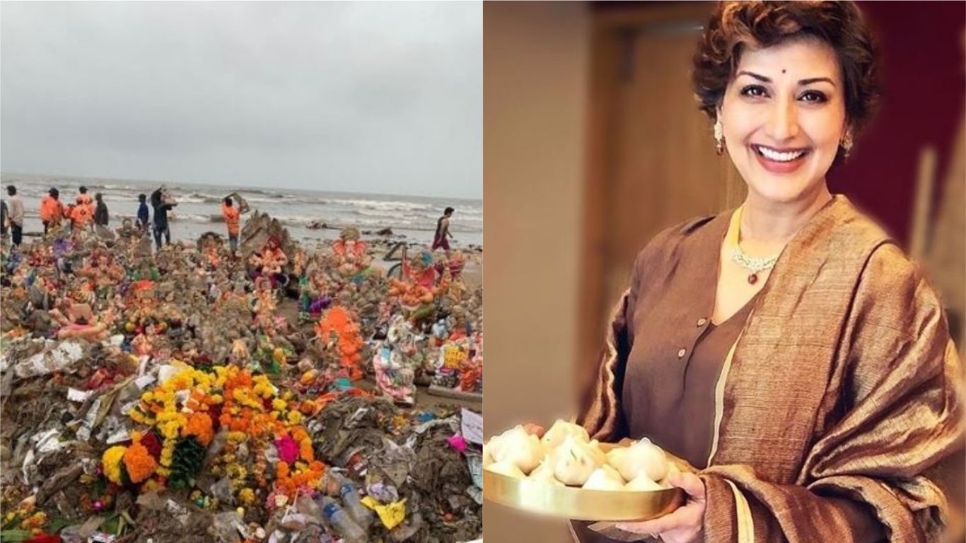 Sonali Bendre Shares A Picture Of The Aftermath Of Ganpati Visarjan On Mumbai's Beach, Says 'We Need To Do Better'