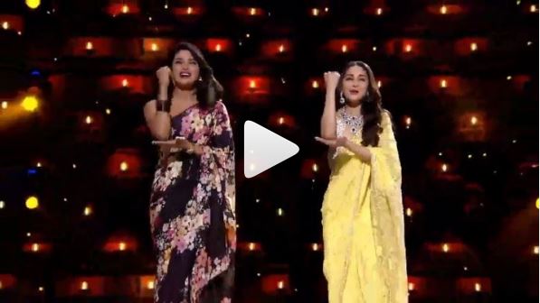 Priyanka Chopra And Madhuri Dixit Dancing To Pinga And Dola Re Dola  Together Is The Best