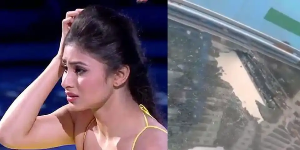 Mouni Roy Averts A Freak Accident, Can’t Help Think What Would Have Happened If She Wasn’t Inside Her Car!