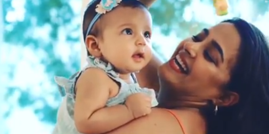 Surveen Chawla’s Five Month Old Toddler Already Makes Her TV Debut