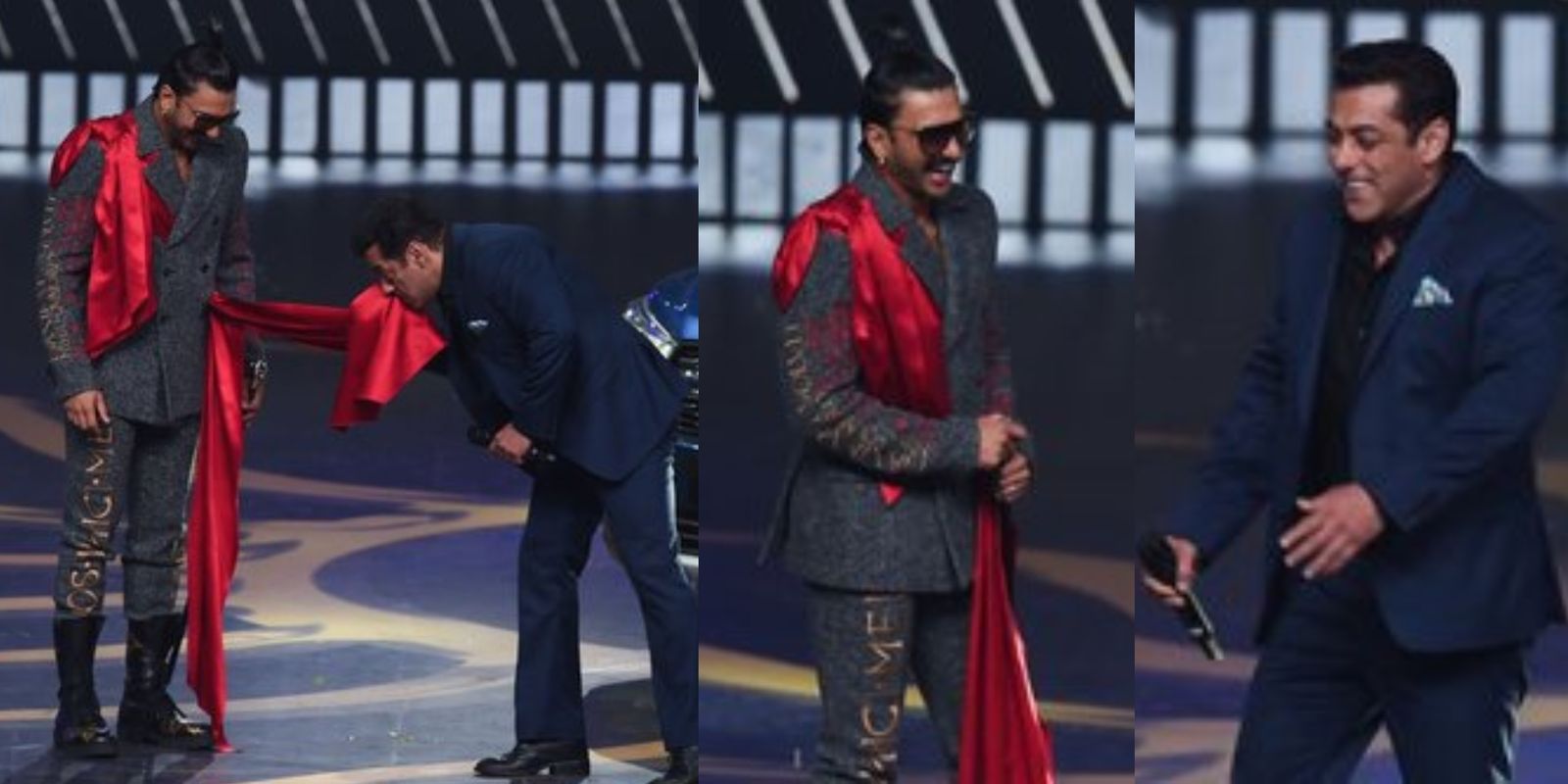 IIFA 2019: Salman Khan Pulls Ranveer Singh’s Leg, Says That Deepika’s Dresses Look Great On Him!