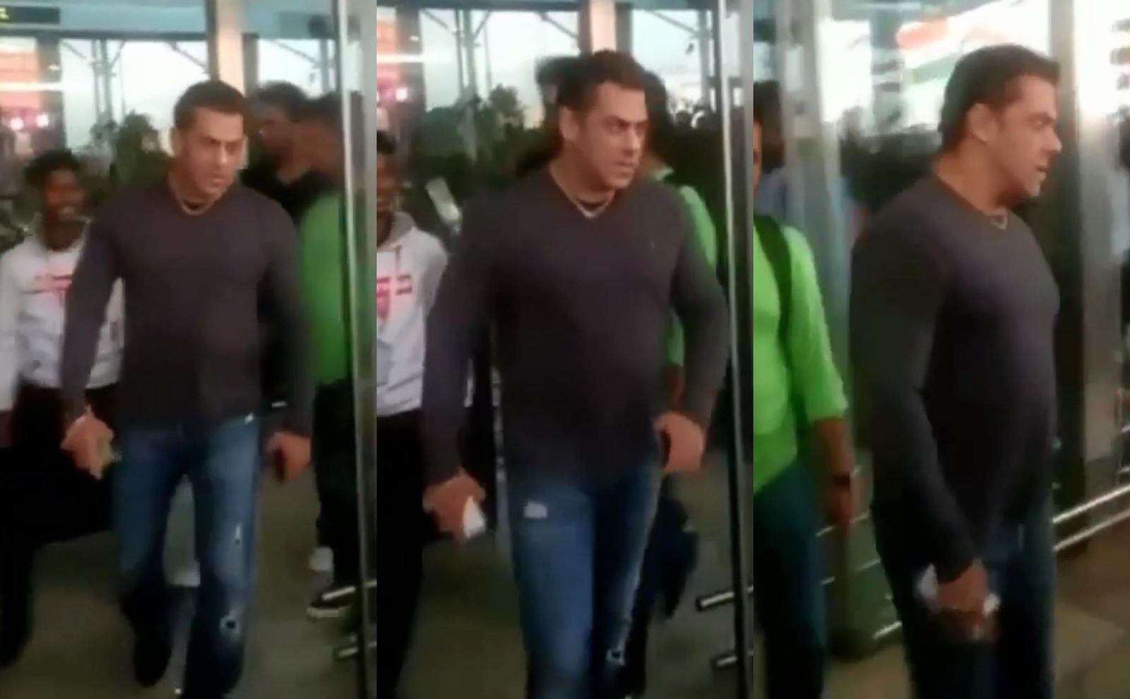 सलमान खान के अन्दर का एंग्री यंग मैन आया बाहर, गोवा एयरपोर्ट पर छीना फैन का फ़ोन; देखिए वायरल वीडियो!