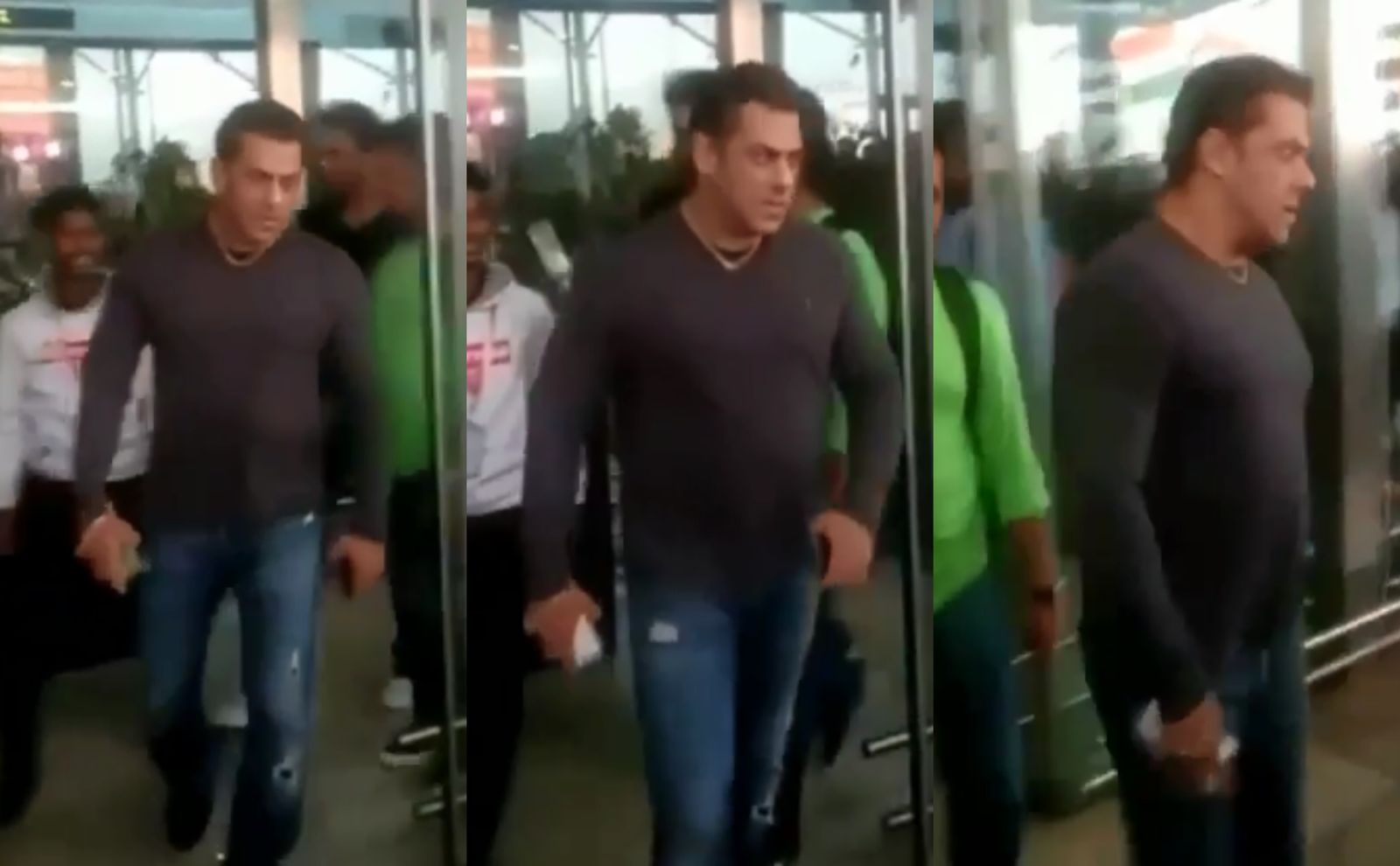 Watch: Salman Khan Turns Into Angry Young Man As He Snatches A Fan’s Phone Away At The Airport