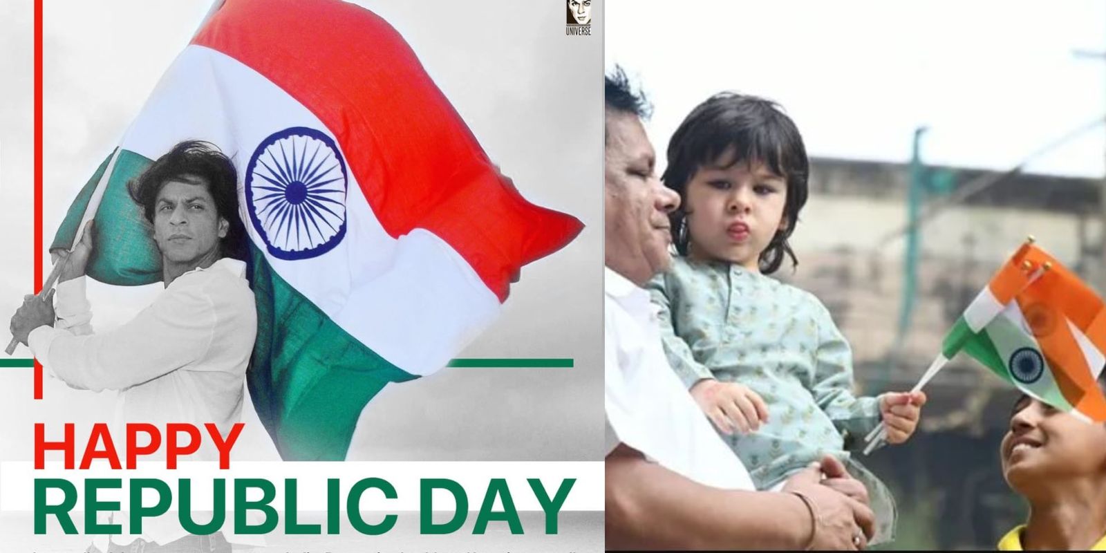 Republic Day 2020: Taimur Ali Khan Waves With The Flag; Shah Rukh Khan, Vicky Kaushal And Others Wish Everyone!