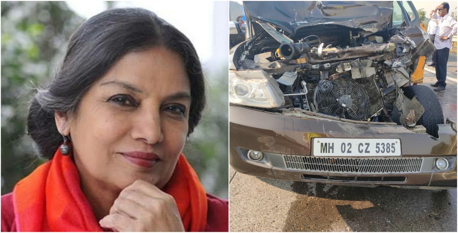 Shabana Azmi Critically Injured After Her Car Met With An Accident On Mumbai - Pune Expressway