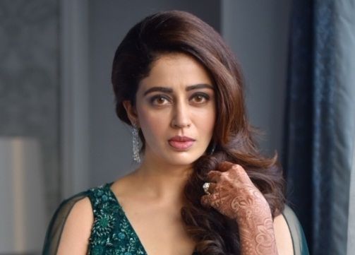 Nehha Pendse's Forest Green Engagement Gown Took 2,208 Hours To Create!