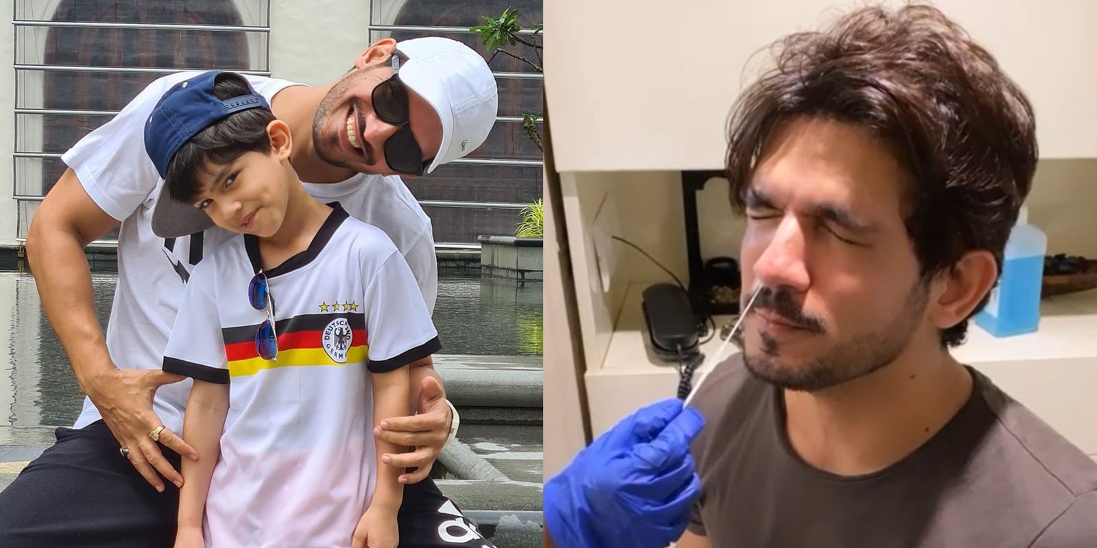 Arjun Bijlani And Son Ayaan Test Negative For COVID-19; Actor Shares A Video Of His Swab Test
