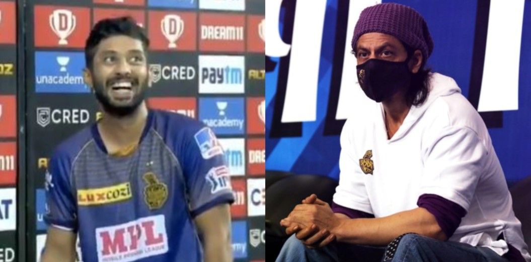 शाहरुख ने KKR बैट्समैन राहुल त्रिपाठी को 'मैन ऑफ द मैच' मिलने पर कहा- राहुल, नाम तो सुना होगा! 