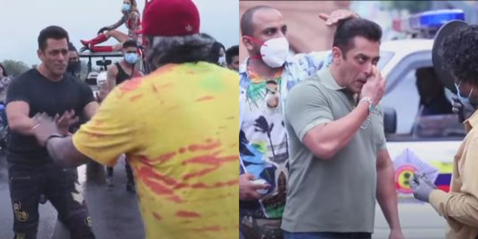 Salman Does His Own Touch Up On Sets Of Radhe, Practices Steps To A Song And Jokes ‘Time Lagega Bhai, 6 Mahine Ke Baad’