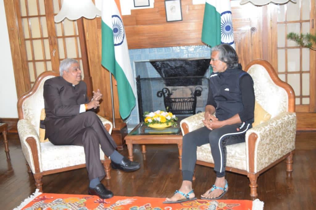 West Bengal Governor Meets Milind Soman At Darjeeling Raj Bhawan; Honors Him For Being An Inspiration For Youth