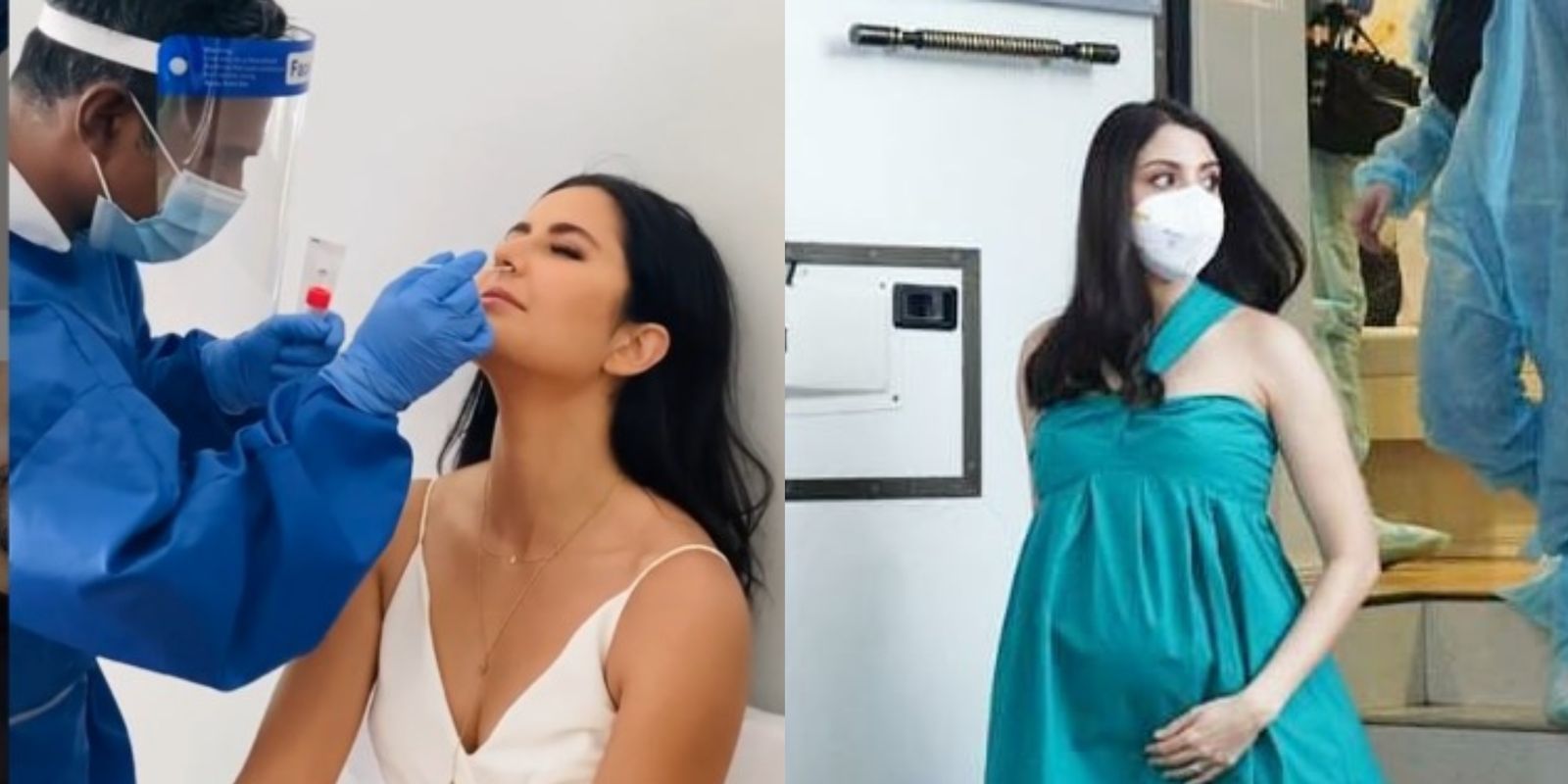 Katrina Shares A Video Of Her Swab Test; Anushka Flaunts Her Baby Bump As She Returns To Set