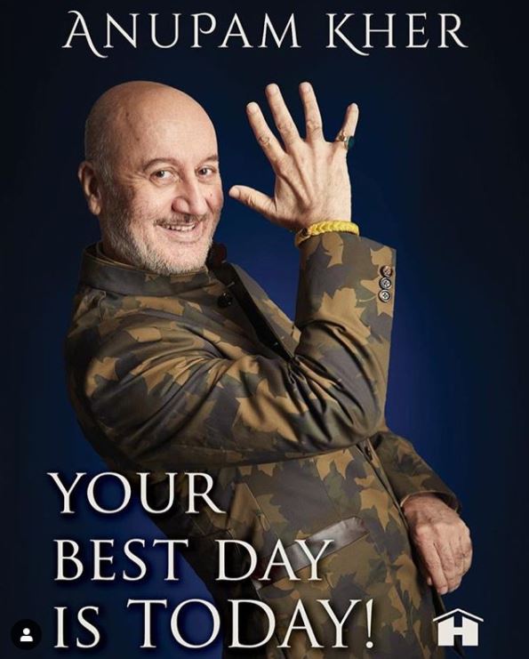 Anupam Kher Unveils The Cover Of His Book 'Your Best Day Is Today'