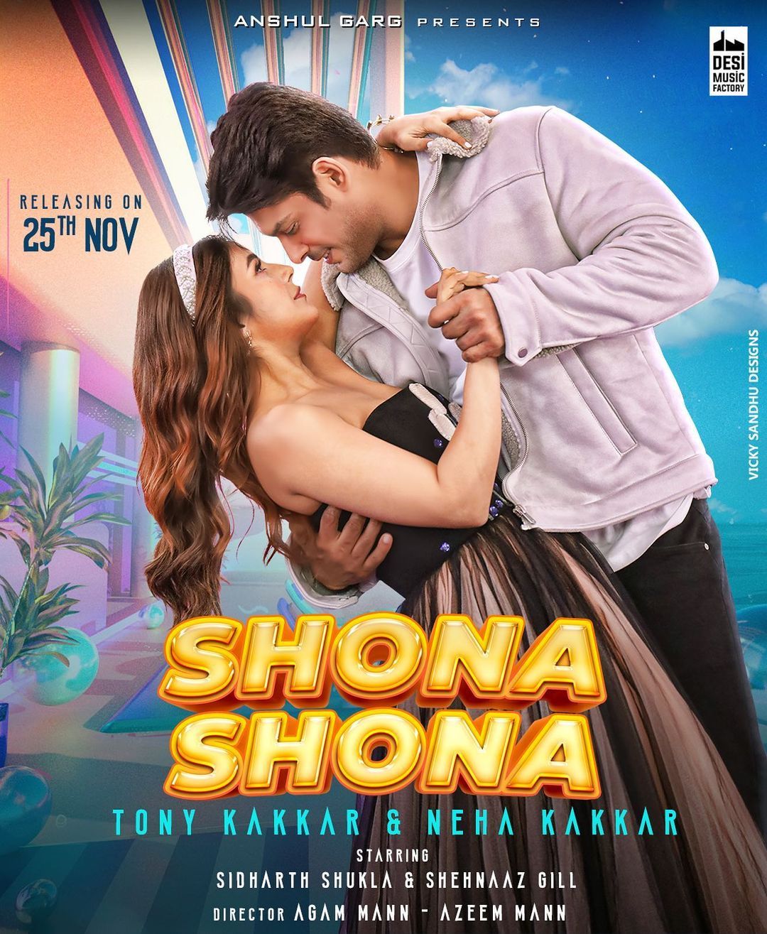 Shehnaaz Gill And Sidharth Shukla Share The First Look Of Their Upcoming Music Video ‘Shona Shona’