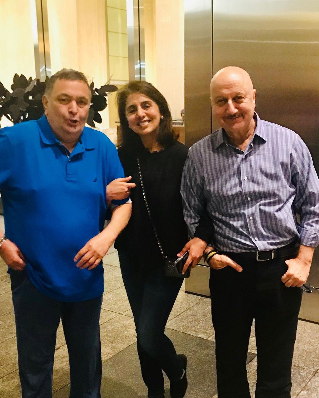 Anupam Kher Meets Neetu Kapoor In Chandigarh After Rishi Kapoor's Demise, Happy To See Her Get Back To Work