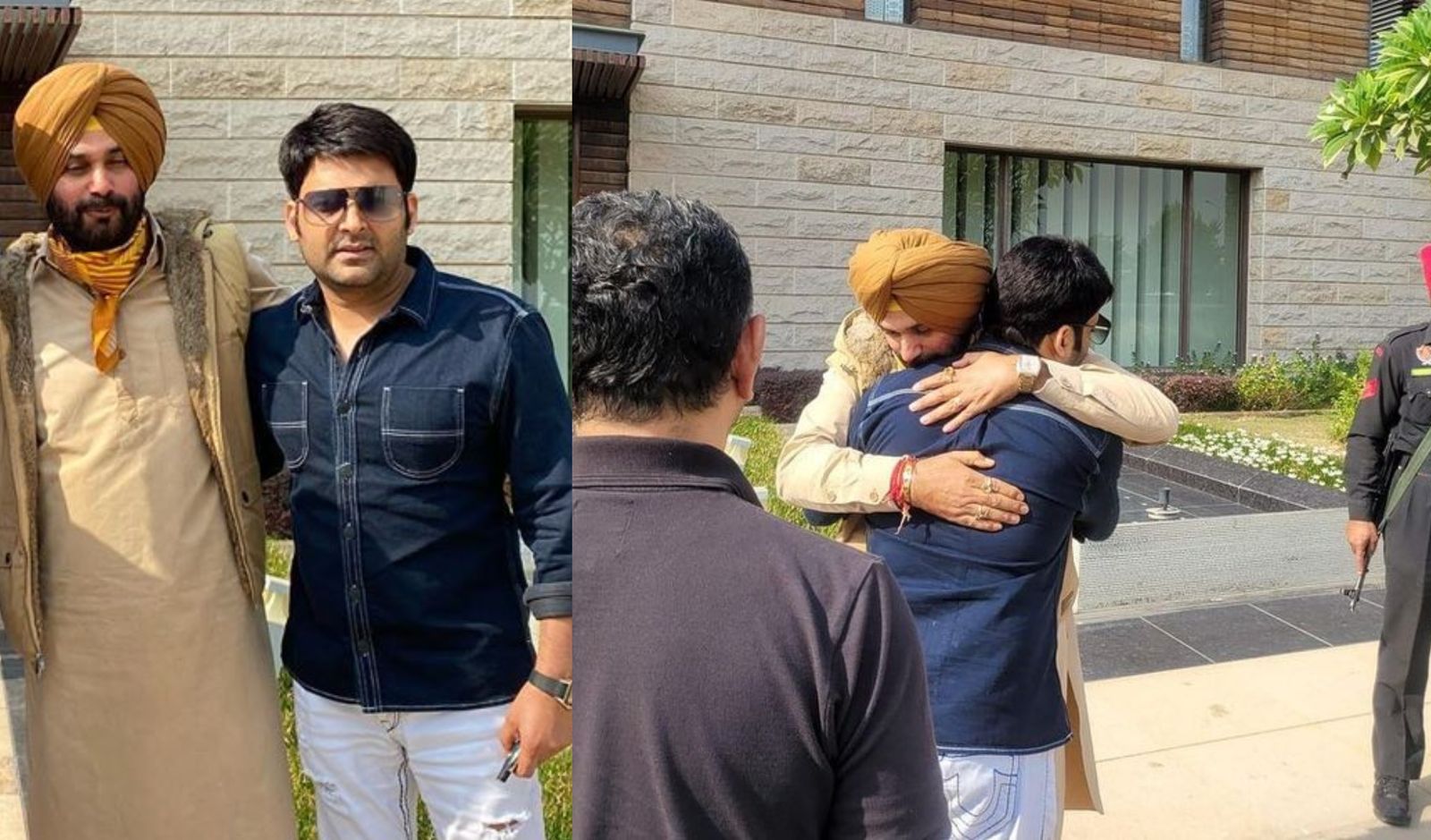Kapil Sharma Shares Pictures From His Reunion With Navjot Singh Sidhu, The Two Share A Warm Hug & Enjoy Paranthas