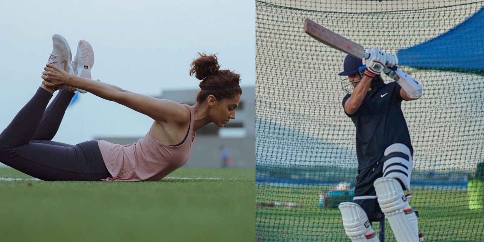 Taapsee Pannu Aces Dhanurasana For Rashmi Rocket; Shahid Kapoor Shares A Glimpse Of His Prep For Jersey