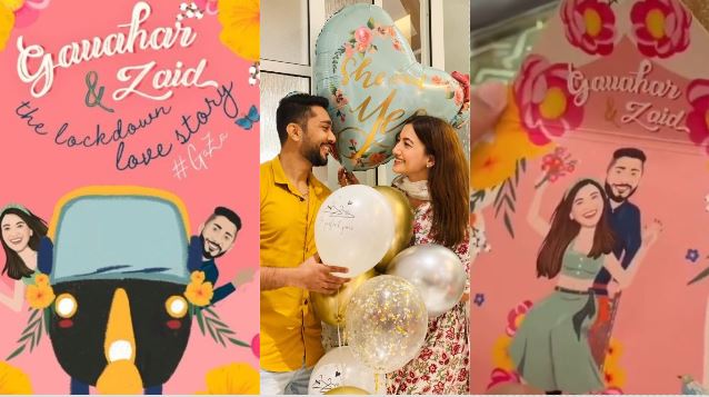 Gauahar & Zaid Share Their Lockdown Love Story With A Quirk Video; Manish Malhotra Shares A Glimpse Of Their Wedding Invite 