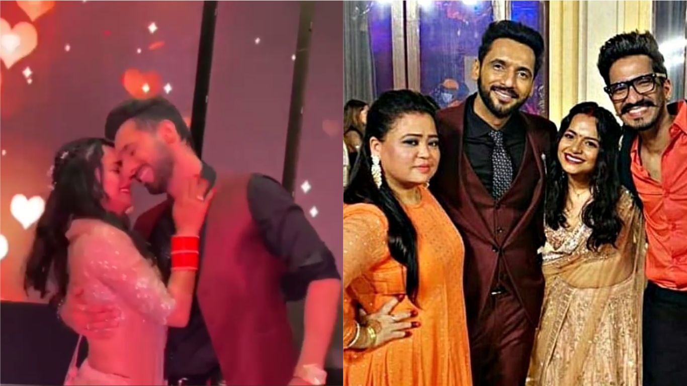 Punit Pathak's Speech For Wife Nidhi Mooney Singh At Their Wedding Reception Makes Her Cry; Couple Dances To SRK Songs