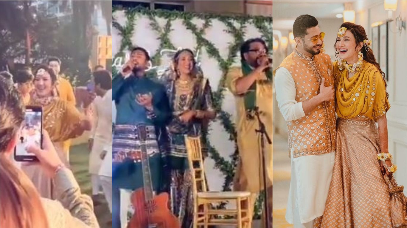 GaZa Wedding: Gauhar Khan And Zaid Darbar Dance Away At Their Mehndi Party, Sing Together With Ismail Darbar 