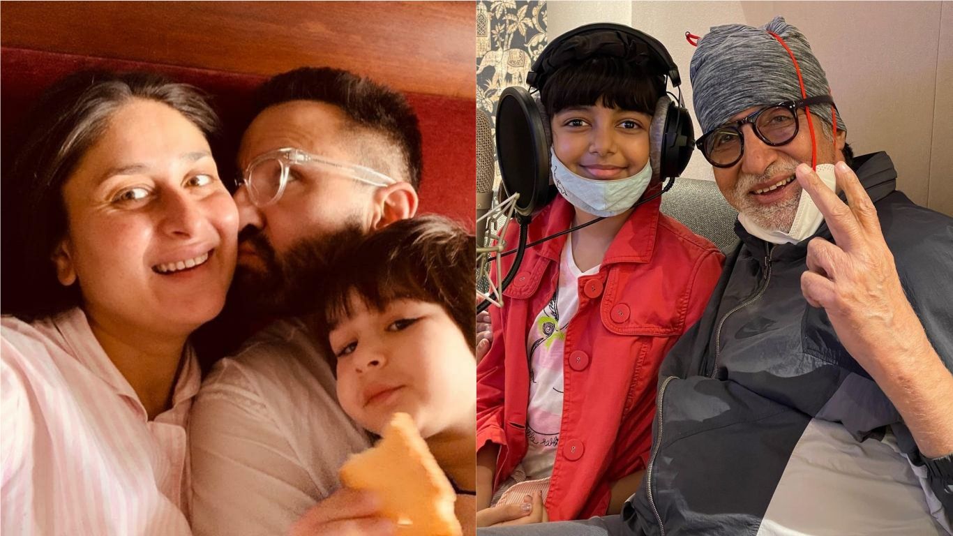 Kareena Kapoor Ends 2020 Cuddling & Snuggling With Her Boys; Amitabh Bachchan & Granddaughter Aaradhya Make Music