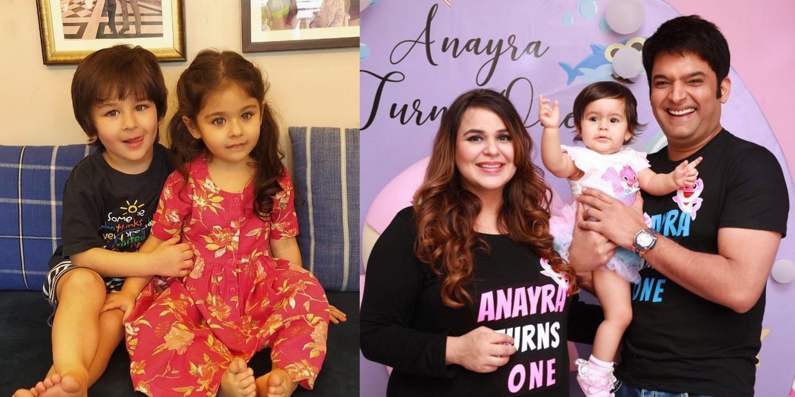 Kareena Shares An Adorable Snap Of Taimur And Inaaya; Kapil Sharma Celebrates Daughter Anayra’s First Birthday