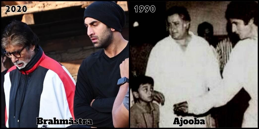 Throwback Thursday: When A ‘Wide Eyed’ Ranbir Kapoor Met Amitabh Bachchan On The Sets Of Ajooba With Shashi Kapoor