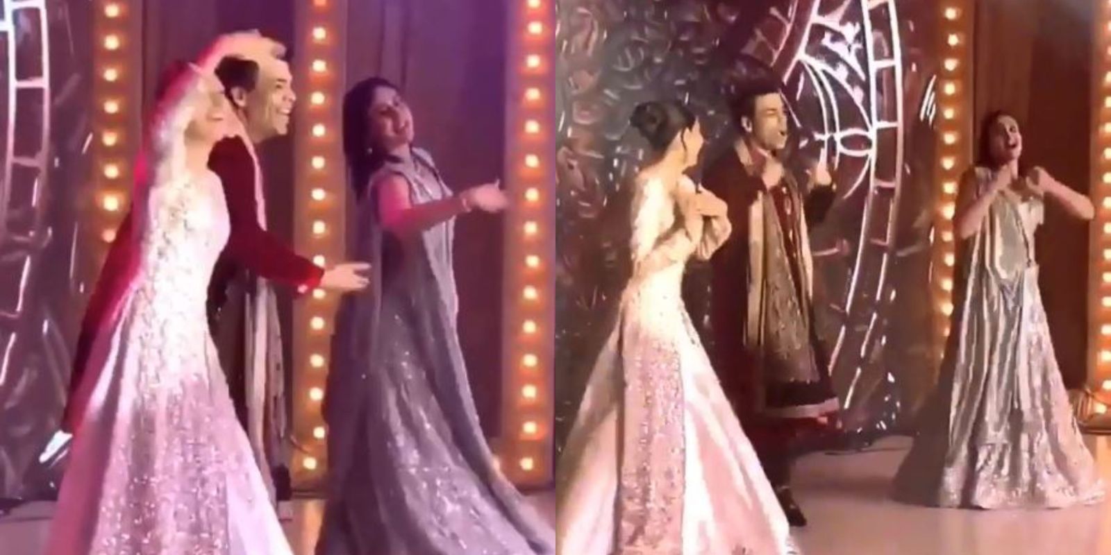 Watch: Kareena Kapoor, Karisma Kapoor And Karan Johar Groove To Bole Chudiya At Armaan Jain’s Reception