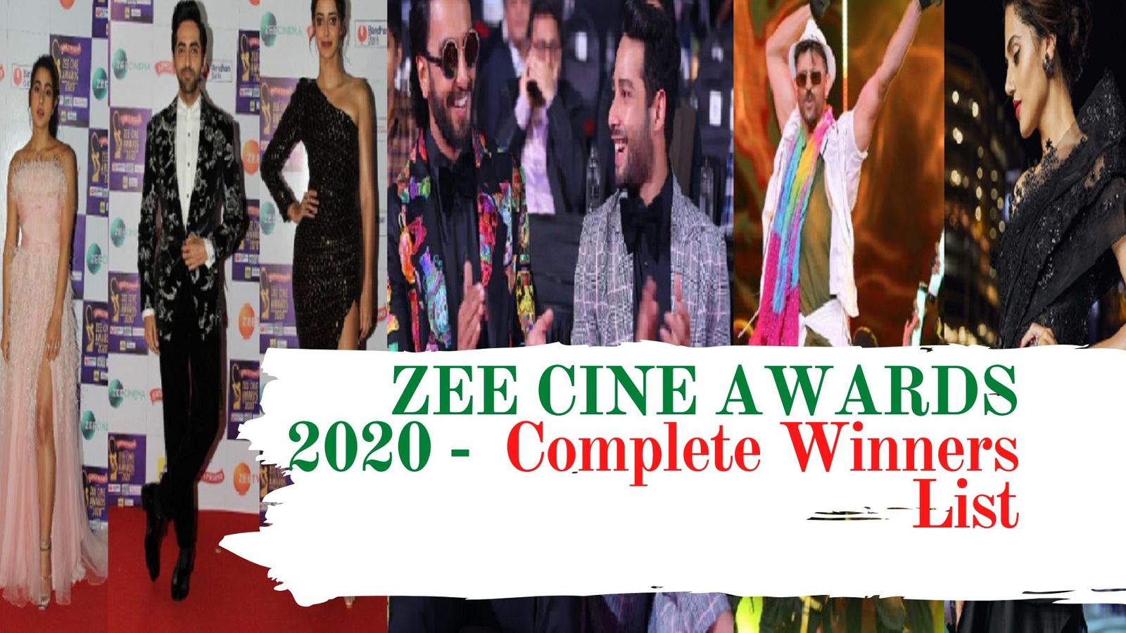 ZEE CINE AWARDS 2020: Here is The Complete Winners List